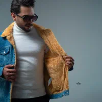 کاپشن مردانه جین مدل2