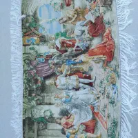 تابلو فرش دستبافت جشن امپراطوری|تابلو فرش|کرمانشاه, |دیوار