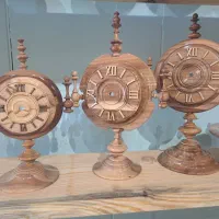 ساعت چوبی.ساعت رومیزی.استنداسپرسو.دکوری.کادویی