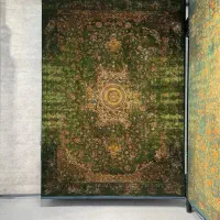 فرش سبز سیزان نمای باجلوه اصیل ایرانی|فرش|بوشهر, |دیوار
