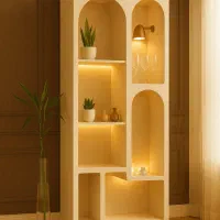 کافی بار یا مینی بار و ویترین MDF مینیمال