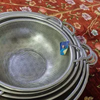 آبکش و لگن اشپزخانه نو استفاده نشده  ۱۲ تیکه