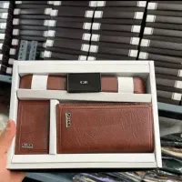 ست هدیه مردانه(کیف پول کمربند جاکارتی) با جعبه شیک