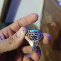 انگشتر چند جواهر نقره|جواهرات|تبریز, |دیوار