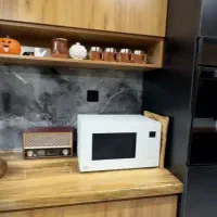 کابینت مشکی و طرح چوب شرایطی ۶ ماهه|مصالح و تجهیزات ساختمان|گرگان, |دیوار