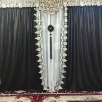 پرده اتاق پزیرای در حد نو