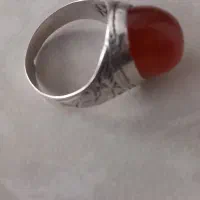 انگشتر رکاب نقره سنگ عقیق
