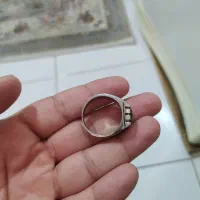 انگشتر استیل با سنگ زمرد|بدلیجات|کرمانشاه, |دیوار