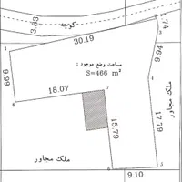 ۴۱۵ متر زمین مسکونی مناسب ساخت ویلا