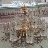 لوستر برنجی ۱۲ شاخه بزرگ