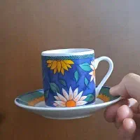 سرویس چای خوری طرح گل بابونه و آفتابگردان|ظروف سرو و پذیرایی|تهران, امین حضور|دیوار