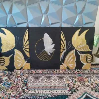 ۳عددتابلو کاره دست بارنگ اکرولیک