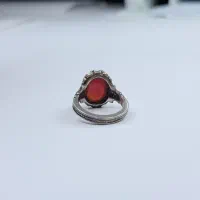 انگشتر مردانه عقیق یمنی لخته دار|کلکسیون اشیاء عتیقه|دماوند, دماوند|دیوار