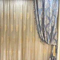 پرده پذیرایی و اتاق خواب