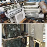 کولر گازی پنجره ای و دوتیکه سوخته