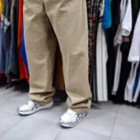 شلوار کتان بگ گرم بالا بوتیک ماهان