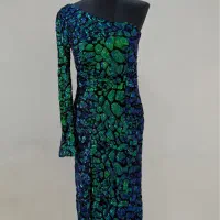 پیراهن شب مجلسی پولک دوزی