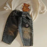 شلوار بچگانه جین اصل سایزبندی تا ۳ سال