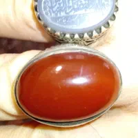 یک جفت انگشترنقره عقیق یمنی سرخ قدمت دار وعقیق آبی|جواهرات|تهران, زعفرانیه|دیوار