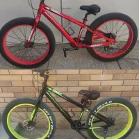 دوچرخه ساحلی تایر پهن تایر بزرگ سبز قرمز