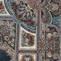 یک تخته فرش ۹ متری ۱۲۰۰ شانه ریشه کاشان در حد نو|فرش|ابهر, |دیوار