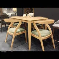 صندلی چوبی روستیک تمام چوب