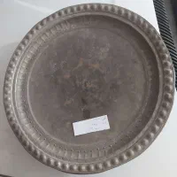 سینی مسی قدیمی|کلکسیون اشیاء عتیقه|یزد, |دیوار