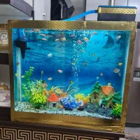 اکواریوم تکمیل با ماهی و لوازم