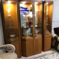 دکور ۴ تکه تمام چوب ایتالیایی|بوفه، ویترین، کنسول|کرج, فاز ۴ مهرشهر|دیوار