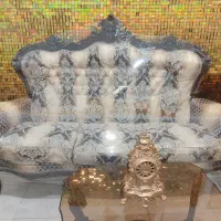 مبل سلطنتی تمام چوب گردو منبتی ست کامل میزو عسلی|مبلمان خانگی و میز عسلی|رشت, پارک شهر|دیوار