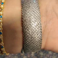 گردنبند و دستبند جواهری نقره ایتالیایی