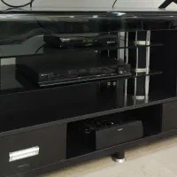 میز تلویزیون شیشه ای ۱۲۰ سانتی متر