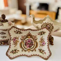 ست ظروف پذیرایی طرح زیرخاکی