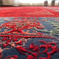 فرش 1200 شانه با نقشه کتیبه لاکی سبز تهران|فرش|قائن, |دیوار