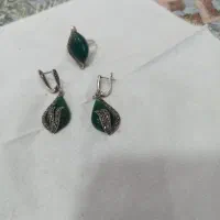 انگشتر و گوشواره نقره