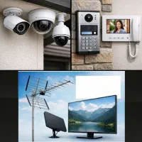 نصب دوربین مداربسته/آیفون تصویری/آنتن تلویزیون
