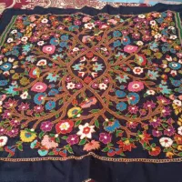 تابلو سورمه ای و بقچه قرمز