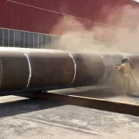 اجرای سندبلاست و رنگ و ساب نما و پاک کردن رنگ