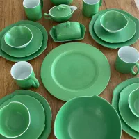 سرویس غذاخوری سبز ۴ نفره|ظروف سرو و پذیرایی|تهران, فرحزاد|دیوار