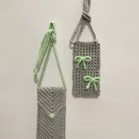 کیف موبایل گوشی دستبافت بافتنی|کیف، کفش، کمربند|قوچان, |دیوار