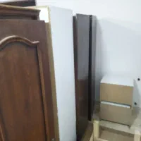 کمد سفید وقهوه ای تمیز