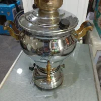 سماور گازی گلچین بسیار زیبا و تمیز درحدنو