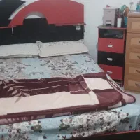 تخت خواب دو نفره همراه با تشک|تخت و سرویس خواب|محمدیه-قزوین, |دیوار