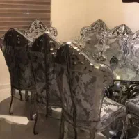 مبل سلطنتی همراه میز نهارخوری ترک در حد نو .|مبلمان خانگی و میز عسلی|کرج, کوی مهر|دیوار
