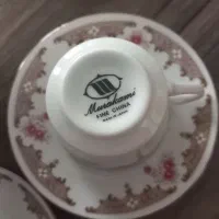 قهوه خوری ۴ نفره بهمراه استند وقندان و قوری متوسط|ظروف سرو و پذیرایی|تهران, فلاح|دیوار