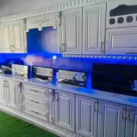 کابینت وکیوم پک پنج متری درپاک چوب با هود اشانتیون|مصالح و تجهیزات ساختمان|شیراز, مسلم|دیوار