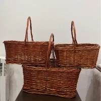سبد حصیری سبد چوبی ۳ تایی|صنایع دستی و سایر لوازم تزئینی|تهران, شمس‌آباد|دیوار