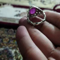 انگشتر 100٪دستسازیاقوت استار طبیعی باسختی 8