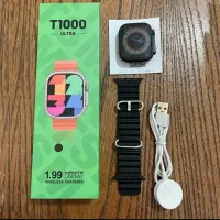 ساعت هوشمند ورزشی مدل T1000 Ultra بند مشکی