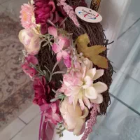 حلقه گل|گل مصنوعی|کرج, باغستان|دیوار